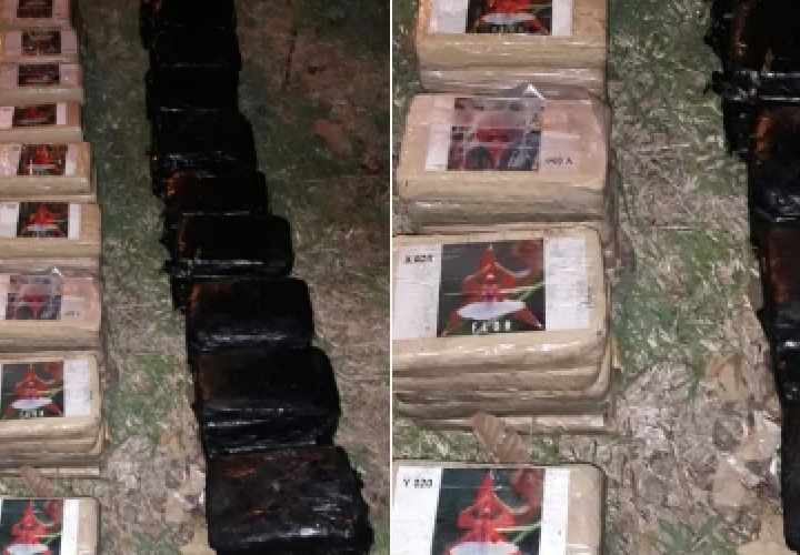 Decomisan 117 paquetes de coca y marihuana en playa de Costa Esmeralda
