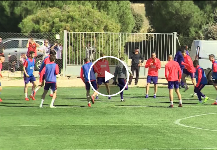 Último entrenamiento del Atlético de Madrid antes de viajar a Turín (Video)
