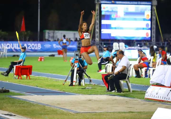 En su último evento, la deportista hizo un salto de 6.28 metros. Foto: Comité Olímpico de Panamá