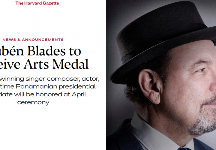 Rubén Blades será galardonado con la Medalla de las Artes de Harvard