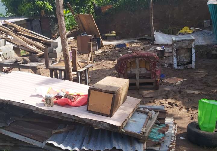 Cuatro familias en Chame resultaron afectadas por lluvias y deslave