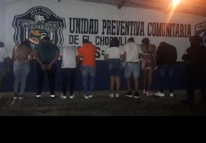 Los retenidos fueron trasladados sede de la Unidad Preventiva Comunitaria de El Chorrillo.