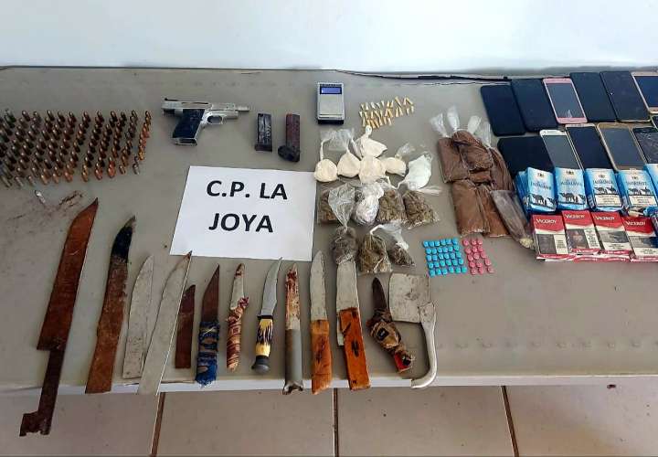 Incautan armas, drogas y celulares en La Joya