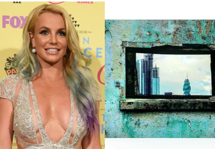 Britney quedó encantada con el edificio "El Tornillo" de Panamá 