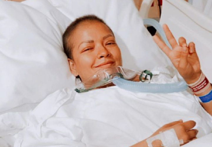 Estefana le da gracias a Dios tras someterse a una mastectomía por el cáncer de mama