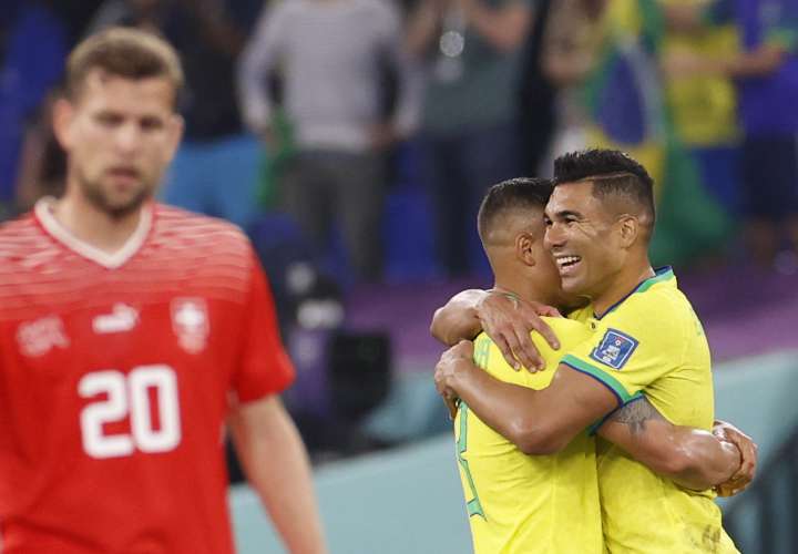 Casemiro sacó la cara por Brasil. /Foto: EFE