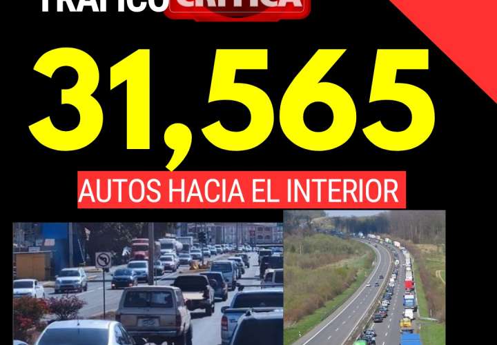 Aforo: Más de 31 mil vehículos se han desplazado hacia el interior