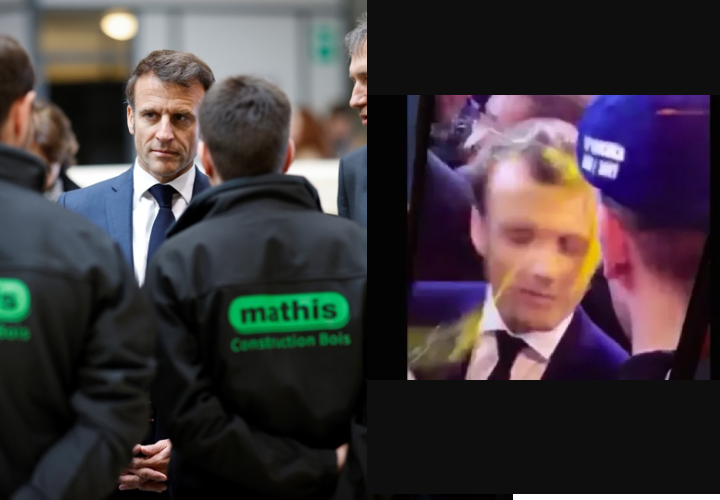 Le dan un huevazo a presidente de Francia; el pueblo lo odia