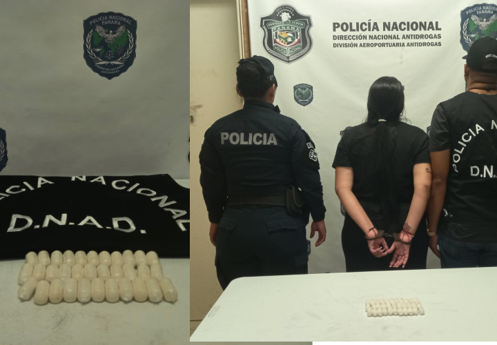 Cae colombiana con 33 comprimidos de drogas en sus partes íntimas