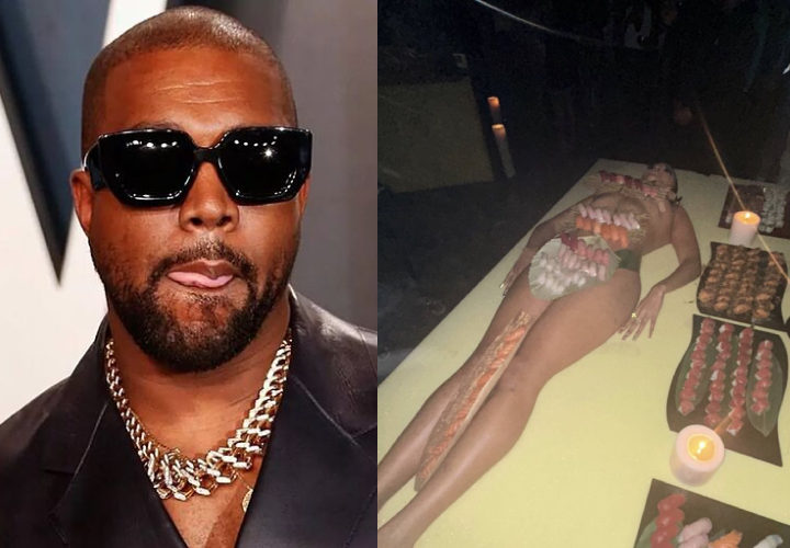 Acusan a Kanye de ser sexista por celebrar cumple con mujer desnuda