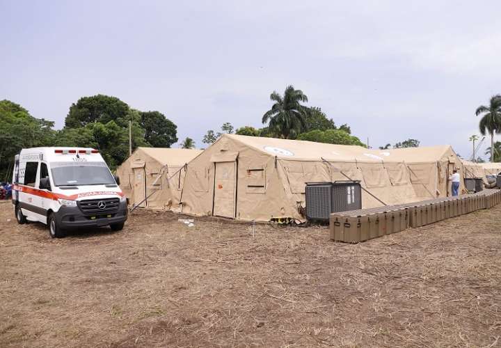 El Hospital de Campaña de la Caja de Seguro Social (CSS), que inició su proceso de certificación internacional durante el III Simulacro Regional de Respuesta a Desastres y Asistencia Humanitaria.