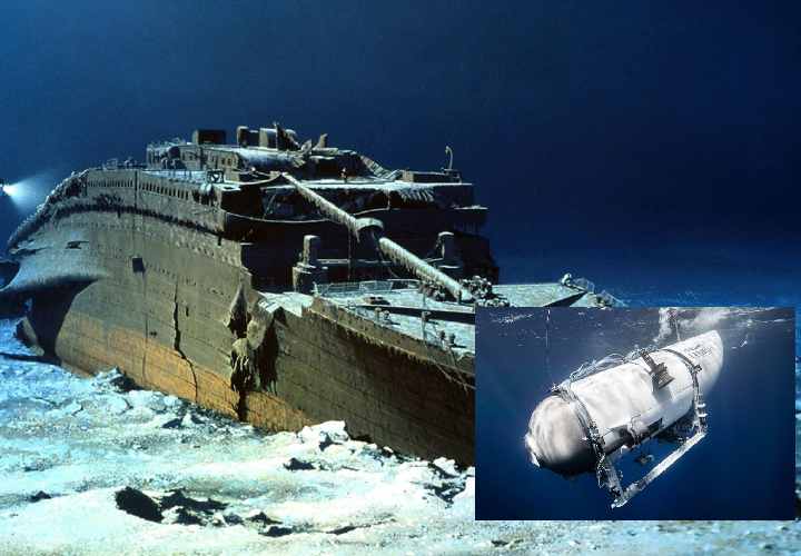 Guardia Costera busca el submarino que llevaba a turistas al Titanic