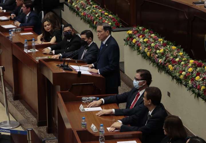 Presidente Cortizo rinde un informe de su gestión en el acto de instalaciones del nuevo periodo legislativo,  (Foto:Víctor Arosemena)