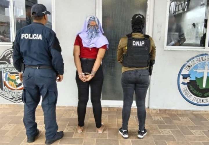 La mujer fue detenida en San Miguelito.