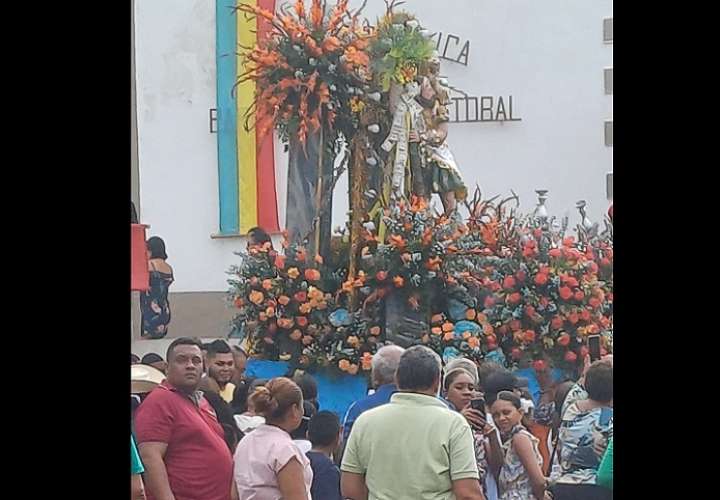 La fiesta de San Cristóbal en Chepo, atrae a muchos feligreses católicos.