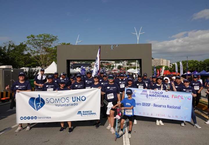 En total los voluntarios #SomosUno, realizaron 6,289 vueltas en la carrera Relevo por la Vida,