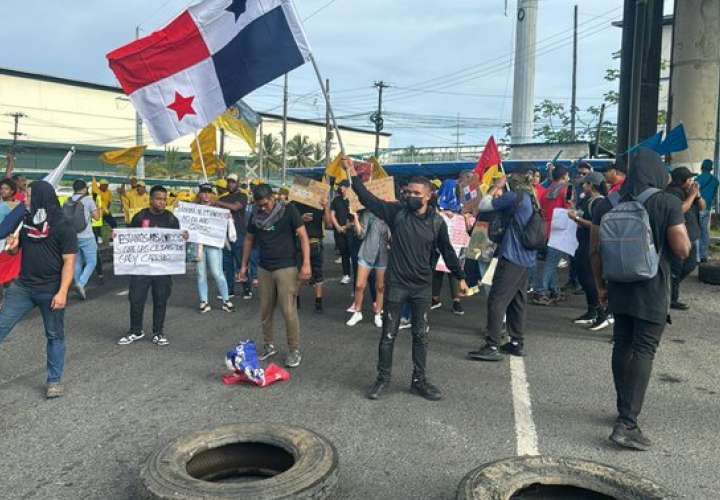 Protesta en Colón.