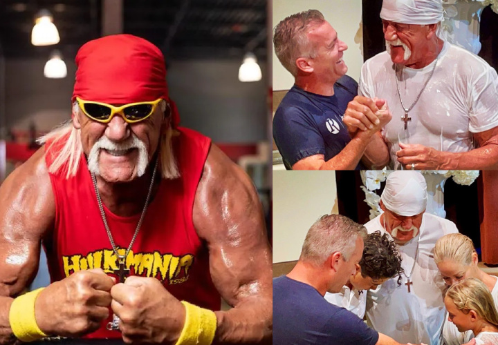 Hulk Hogan se convierte al cristianismo y se bautiza en la iglesia