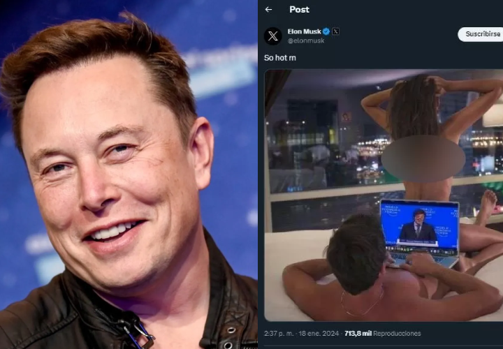 ¡Un loquillo! Musk hace post caliente tras discurso de Javier Milei