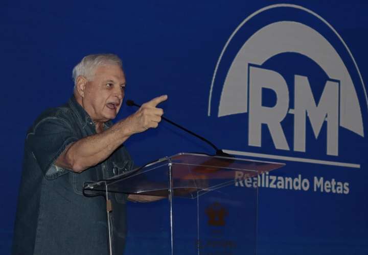 El candidato presidencial y presidente del partido Realizando Metas (RM), Ricardo Martinelli.