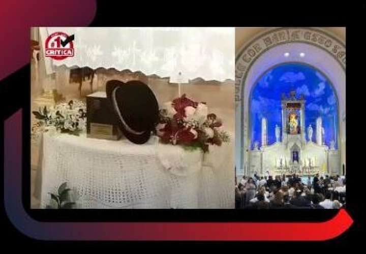 Despedida fúnebre de Pedrito Altamiranda en Santuario Nacional. (Foto: Y.Mosquera- Radio Panamá)