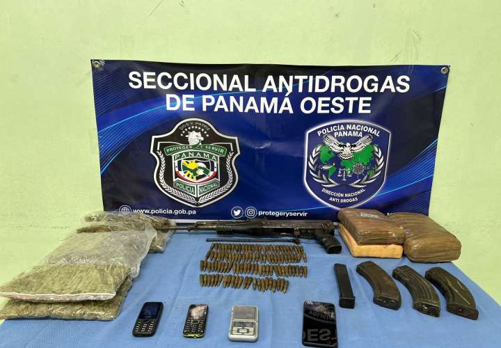 Drogas, municiones y armas decomisan en Panamá Oeste 
