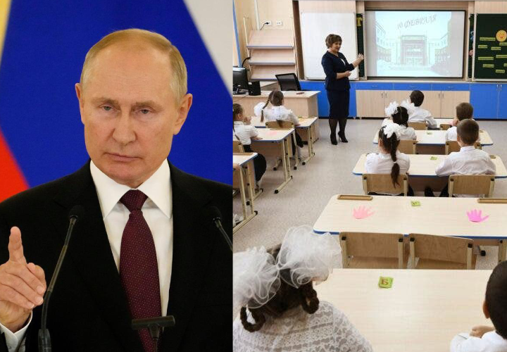 Putin ordena reducir la cantidad de tareas y exámenes a estudiantes