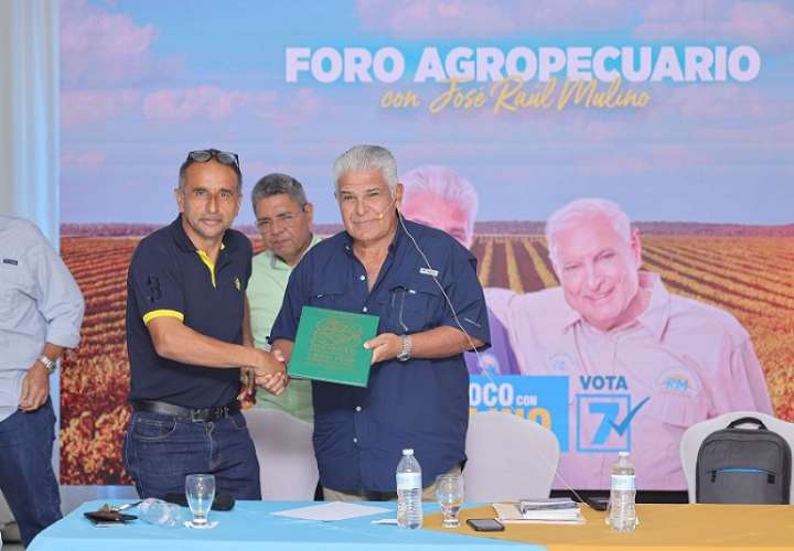 Candidato presidencial José Raúl Mulino participó en Foro Agropecuario.