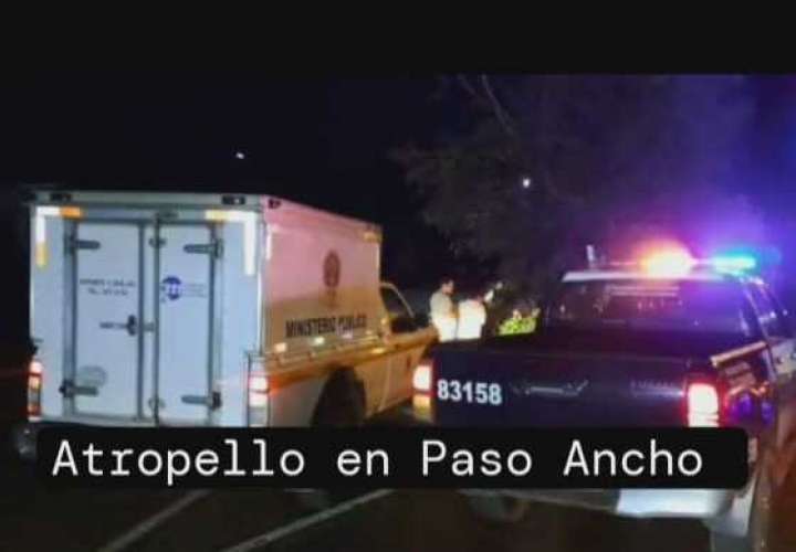 Dos hombres mueren por atropello en Colón y Chiriquí