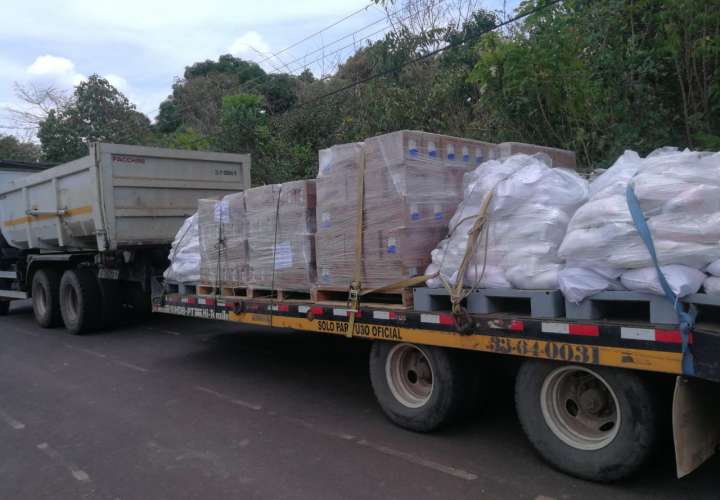 MOP continúa distribuyendo bolsas de comida en Veraguas