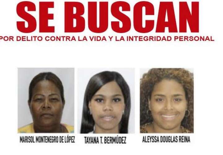 Tres mujeres entre las más buscadas en Panamá