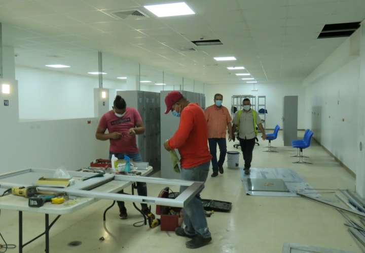Nueva sala de hospitalización en el Nicolás Solano presenta avance de 78% 