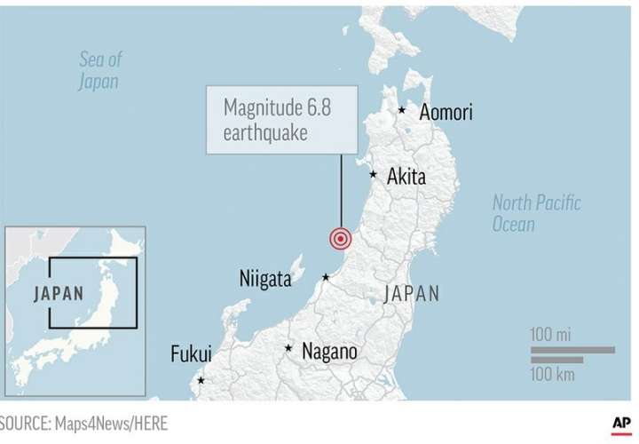 Fuerte terremoto castiga el noroeste de Japón (Video)
