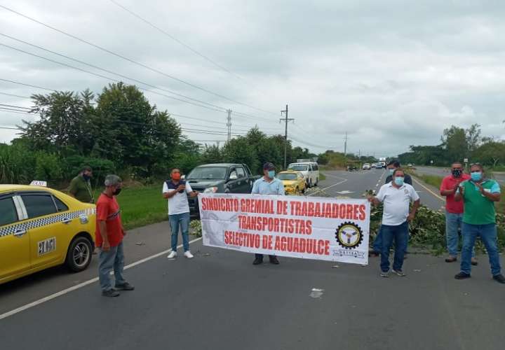 Aprovecharon la protesta para solicitarle al Gobierno que les entreguen bonos del programa Panamá Solidario.