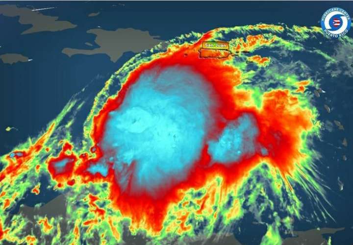 Imagen de la trayectoria de la tormenta  hacia Isla Española.  (Imagen: Hurrricane Centre PR) 