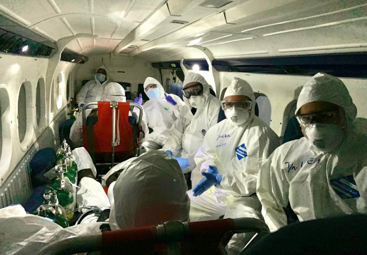Transportistas con Covid-19 repatriados esperan ser remitidos a hotel hospital
