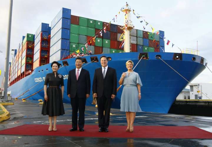 Visita del presidente de China termina en las esclusas de Cocolí 