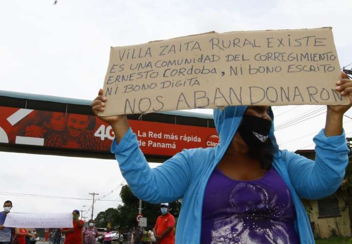 Moradores de Villa Zaita Rural exige ayuda de bonos y bolsas de comida [Video]
