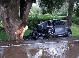 El accidente se registró en la mañana de este viernes. 