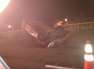 El conductor presentaba algunos golpes, raspones y heridas. / Foto: @TraficoCPanama