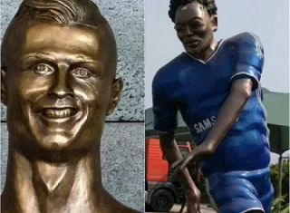 La estatua despertó numerosas comparaciones con el busto de Cristiano Ronaldo y otros fails del arte. Foto: Twitter