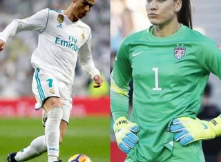 Hope Solo señaló que ha visto algunos pantalones con maquillaje encima. Foto: EFE