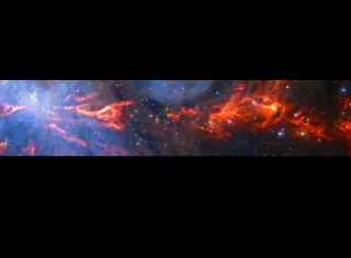 Imagen facilitada por el European Southern Observatory que muestra la ubicación de la Nebulosa de Orión (Messier 42) en la espada de la famosa constelación de Orión (el Cazador). EFE