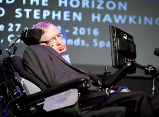 El físico británico Stephen Hawking en una intervención en el festival Starmus, en Canarias. EFE/Archivo