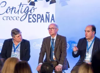 A la izquierda el Padre de Leopoldo López. Foto/EFE