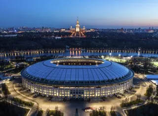 Luzhniki, estadio del pitazo inicial /AP