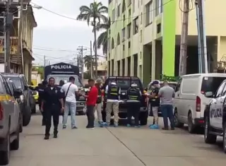 Vista general del área en donde ocurrió el tiroteo en Colón.