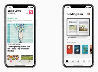 Fotografía cedida por Apple donde se ve un teléfono inteligente iPhone con la nueva versión de su software. Apple Watch. EFE