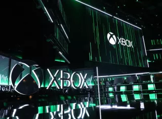 El escenario está iluminado para la conferencia de prensa de Xbox en el Teatro Microsoft antes de la exposición E3 en Los Ángeles, California, EE. UU., El 10 de junio de 2018. EFE