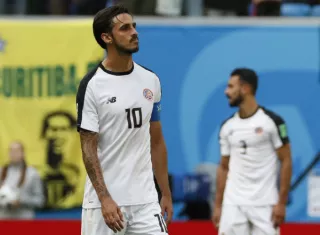 El jugador de Costa Rica Bryan Ruiz. Foto: EFE